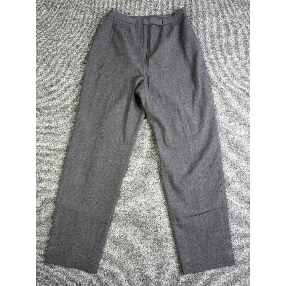 PETITE SOPHISTICATES‎ Women's Gray Wool Blend Straight-Leg Dress Pant Size 6